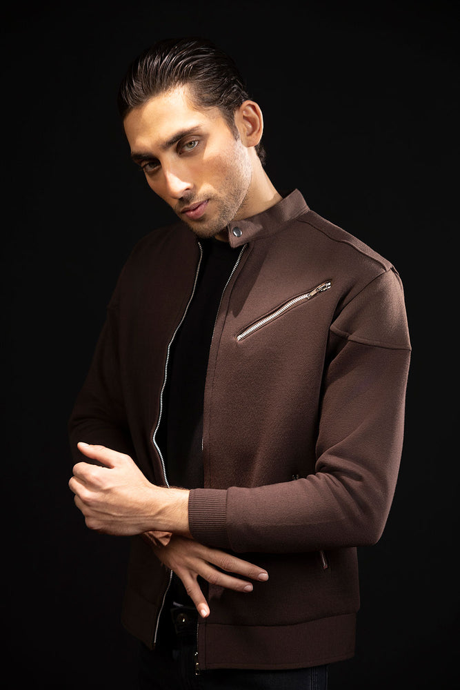 Brown Racer Jacket