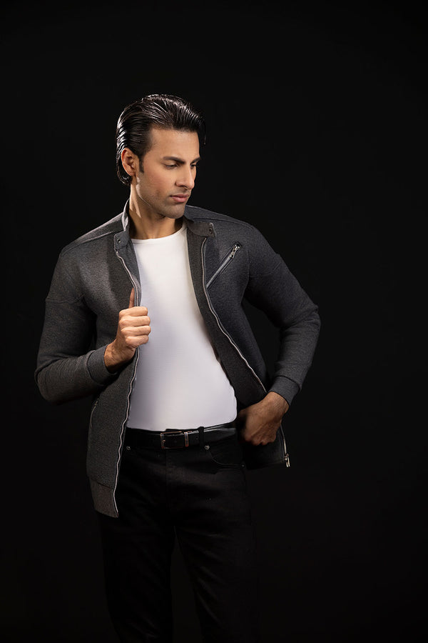 Charcoal Racer Jacket