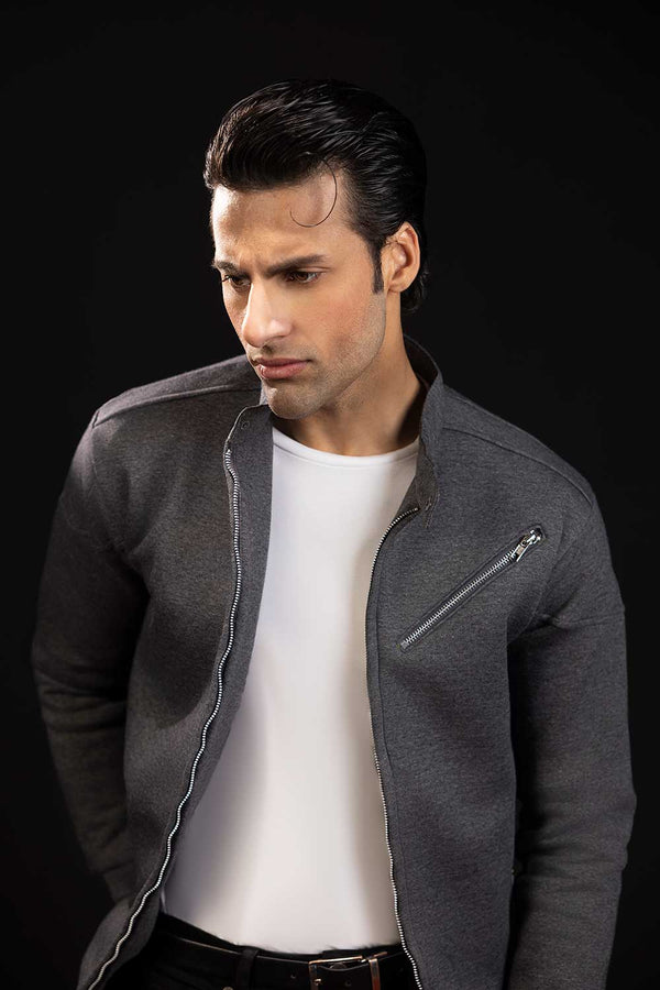 Charcoal Racer Jacket