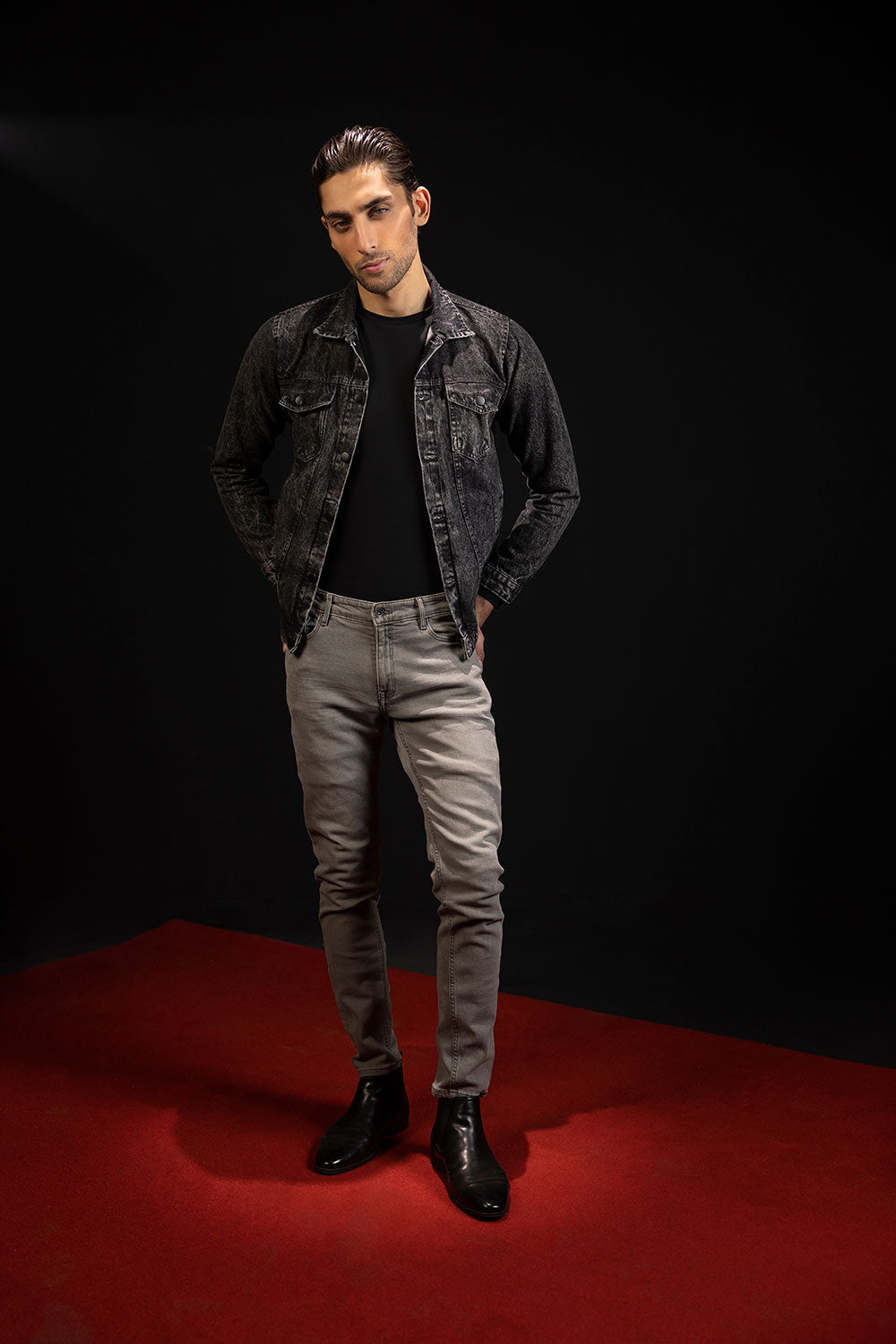 Charcoal Denim Jacket