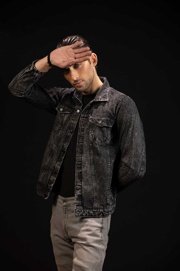 Charcoal Denim Jacket