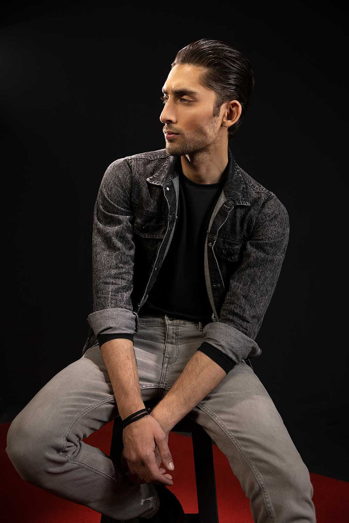 Charcoal Denim Jacket ZED