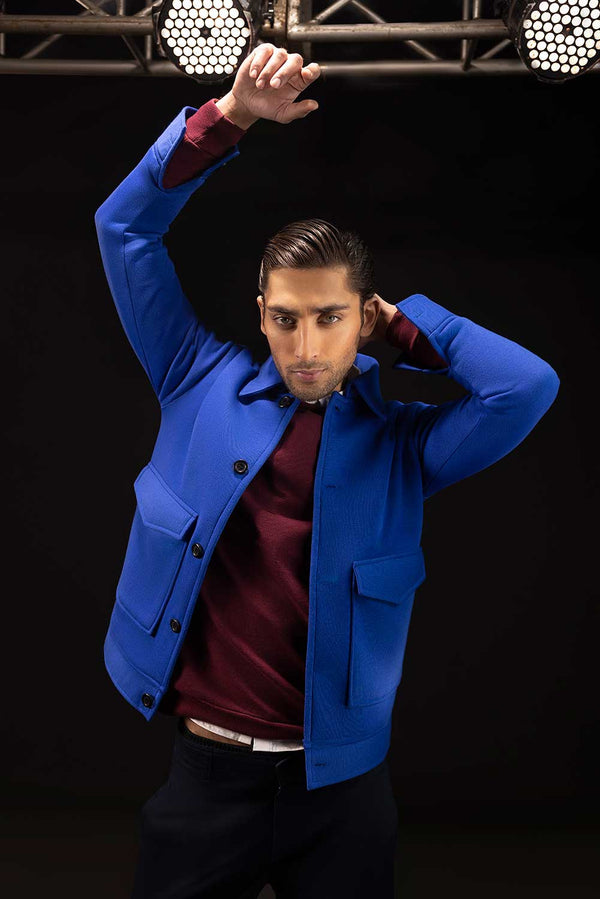 Royal Blue Down Workwear Jacket