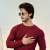 Maroon Asymmetric Cardigan