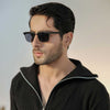 Black Fisherman Knit Zip Neck Jumper