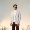 Cream Buttoned Shawl Cardigan