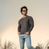 Charcoal Full Sleeves Crew Neck