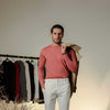 Deep Pink Full Sleeves Crew Neck