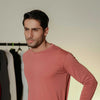 Deep Pink Full Sleeves Crew Neck
