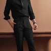 Black Split Two Buttoned Gurkha Trousers