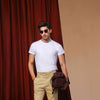 Sand Classic Cut Pleated Chino