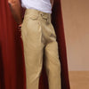 Sand Classic Cut Pleated Chino