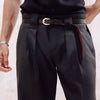 Black Wide Fit Portobello Trousers