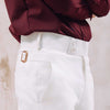 White Gold Double Buckle Gurkha Chino