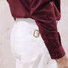 White Gold Double Buckle Gurkha Chino
