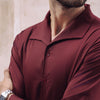 Maroon Sailor Collar Shirt