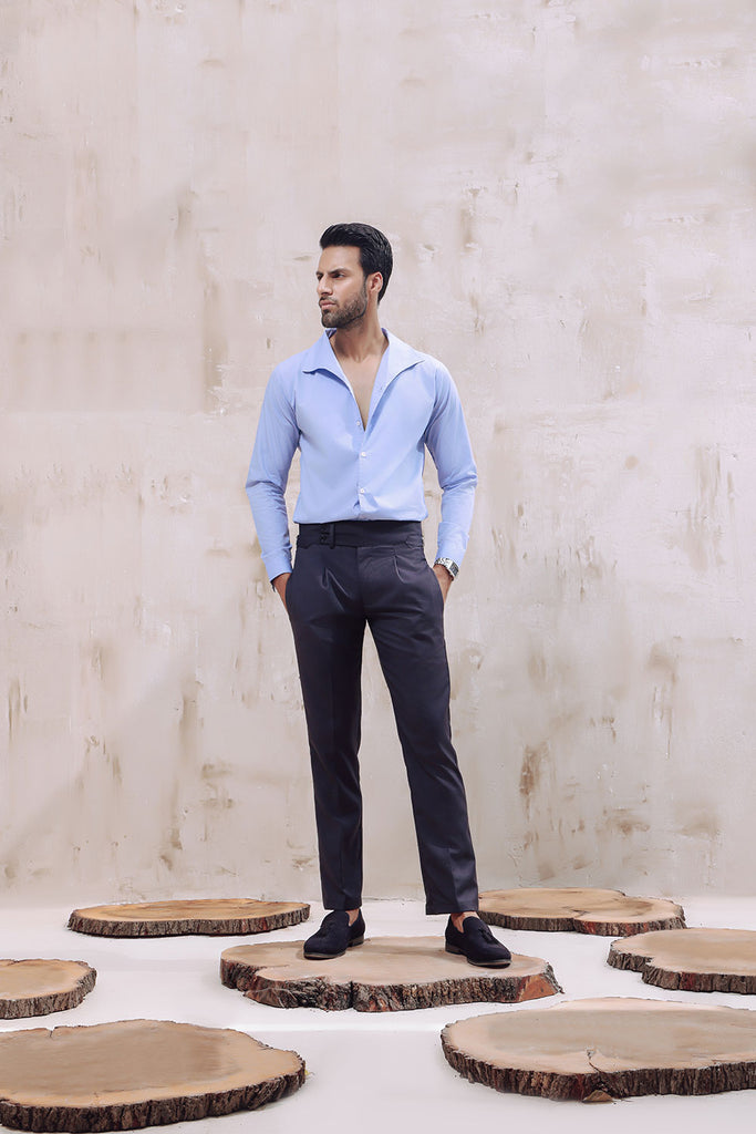 Light Blue Sailor Collar Shirt | ZED