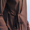 Brown Wrap Around Kimono Shirt