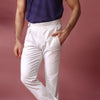 White Single Buckle Gurkha Chino