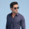 Navy Blue Oxford Dress Shirt