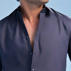Navy Blue Oxford Dress Shirt