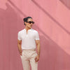 Beige Double Buckle Gurkha Chino