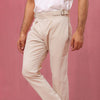 Beige Double Buckle Gurkha Chino