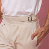 Beige Double Buckle Gurkha Chino