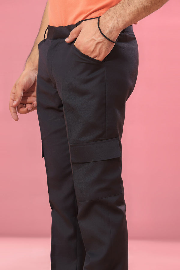 Black Cargo Trousers