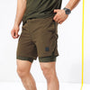 Green Active Lightweight Performance 2-in-1 Shorts