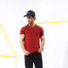 Maroon Dry-Fitt Poly Tee