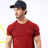 Maroon Dry-Fitt Poly Tee