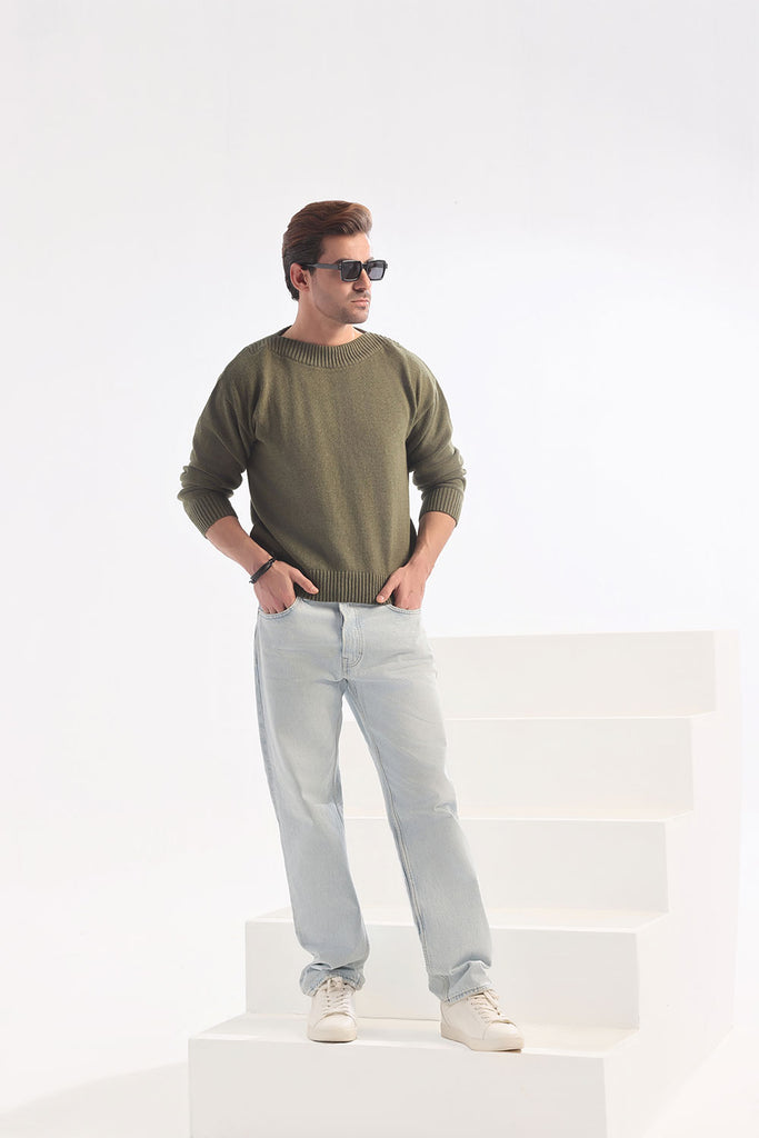 [OFF SHOULDER OK!] ELLIE BOAT-NECK CROPPED KNIT/ 2色