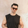 Black Sleeveless Tank Top