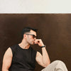 Black Sleeveless Tank Top