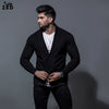 Black Buttoned Shawl Cardigan