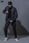 Charcoal Buttoned Shawl Cardigan