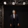 Navy Blue Double Breasted Wool Over Coat