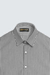 White and Black Striped Premium Cotton Shirt