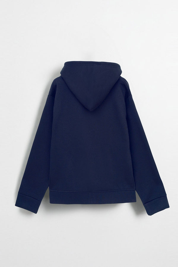 Navy Blue Essential Hoodie