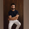 Premium White Viscose Lux Pleated Trouser