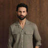 Sahara Olive Lux Linen Shirt