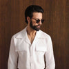 White Cuban Vice Linen Shirt