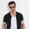Black Signature Knitted Soft Cotton Shirt