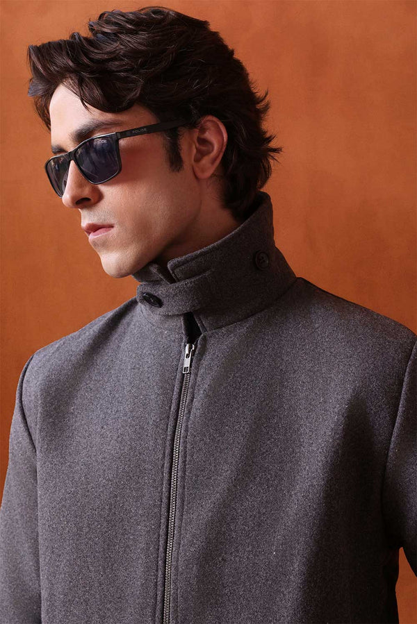 The Langdon Cropped Wool Jacket