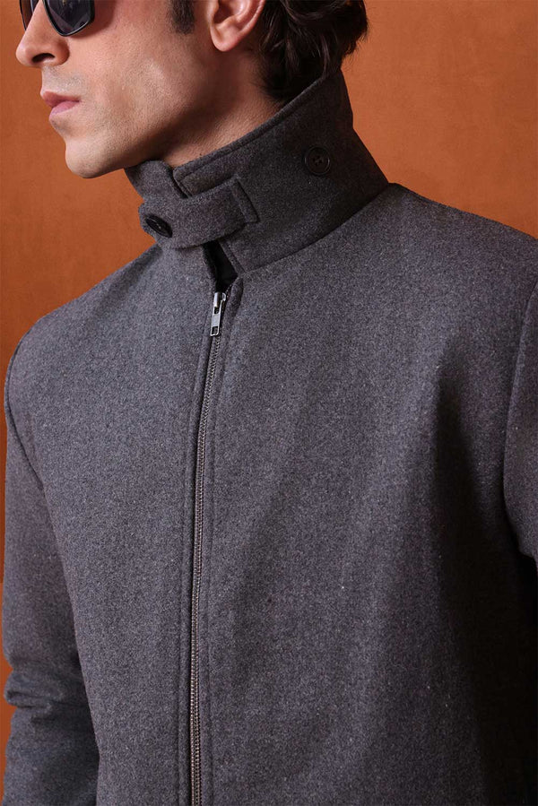 The Langdon Cropped Wool Jacket