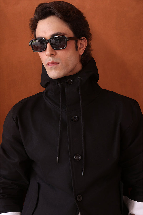 The Black Canvas Hooded Parka