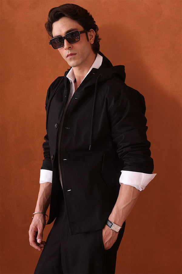 The Black Canvas Hooded Parka