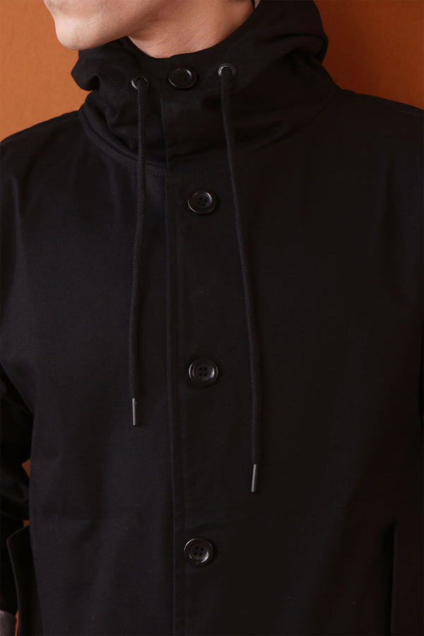 The Black Canvas Hooded Parka