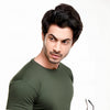 Green Contrast Full Sleeve Stripe T-Shirt